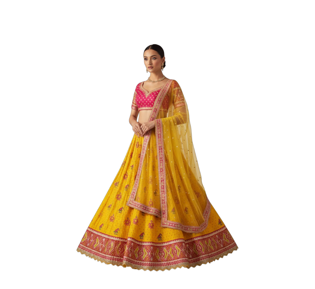 The Kesariya Noor Lehenga